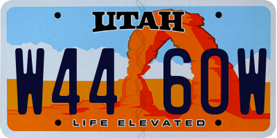 UT license plate W446OW