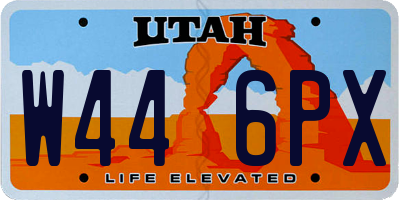 UT license plate W446PX