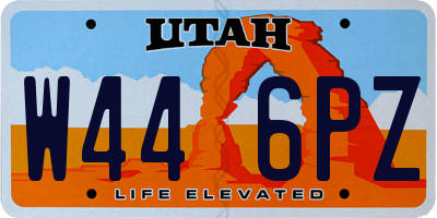 UT license plate W446PZ