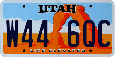 UT license plate W446QC