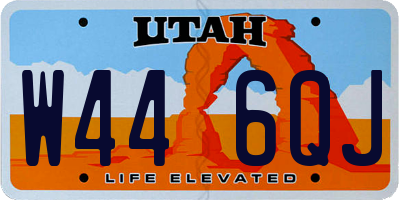UT license plate W446QJ