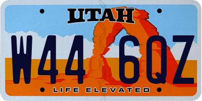 UT license plate W446QZ