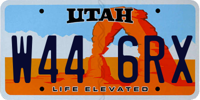 UT license plate W446RX