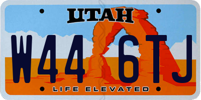 UT license plate W446TJ