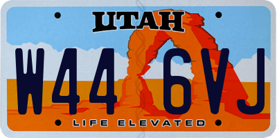 UT license plate W446VJ