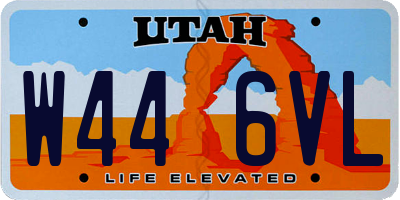 UT license plate W446VL