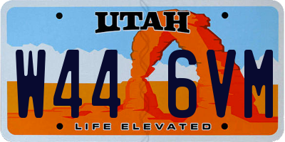 UT license plate W446VM