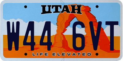 UT license plate W446VT