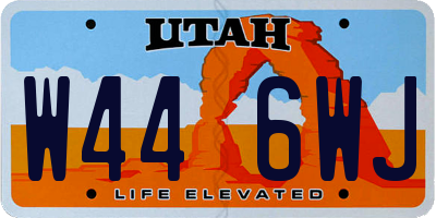 UT license plate W446WJ