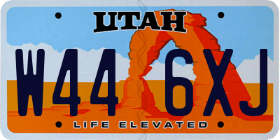 UT license plate W446XJ