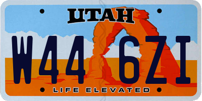 UT license plate W446ZI