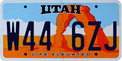 UT license plate W446ZJ