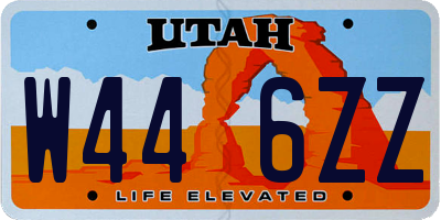 UT license plate W446ZZ