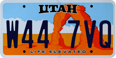 UT license plate W447VQ
