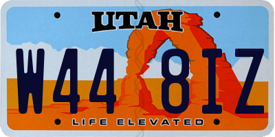 UT license plate W448IZ
