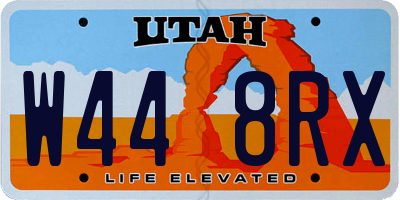 UT license plate W448RX