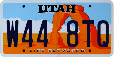 UT license plate W448TQ