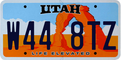 UT license plate W448TZ