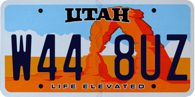 UT license plate W448UZ