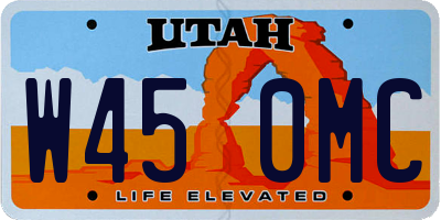 UT license plate W450MC