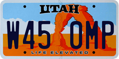 UT license plate W450MP