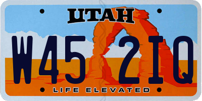 UT license plate W452IQ
