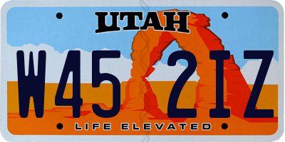 UT license plate W452IZ