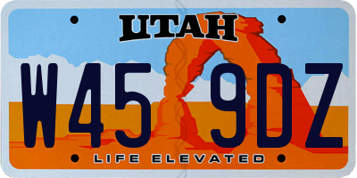 UT license plate W459DZ