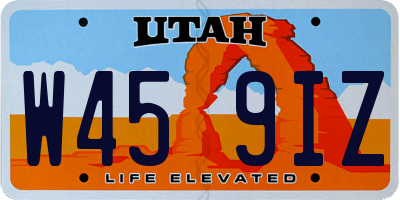 UT license plate W459IZ