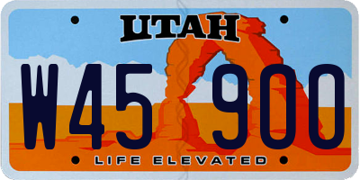 UT license plate W459OO