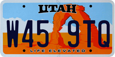 UT license plate W459TQ