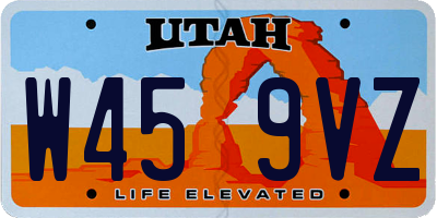 UT license plate W459VZ