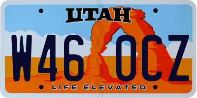 UT license plate W460CZ