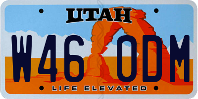 UT license plate W460DM