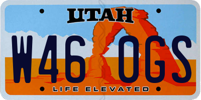 UT license plate W460GS