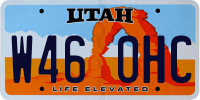 UT license plate W460HC
