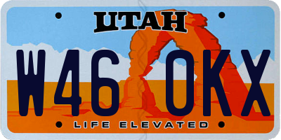 UT license plate W460KX