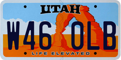UT license plate W460LB