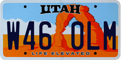 UT license plate W460LM