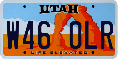 UT license plate W460LR