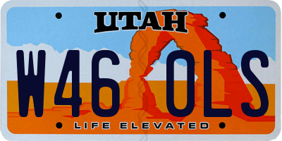 UT license plate W460LS