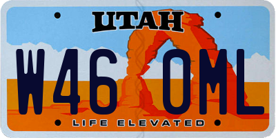 UT license plate W460ML