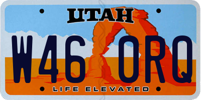 UT license plate W460RQ