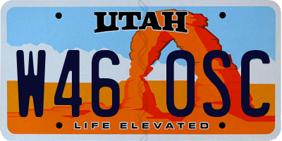 UT license plate W460SC