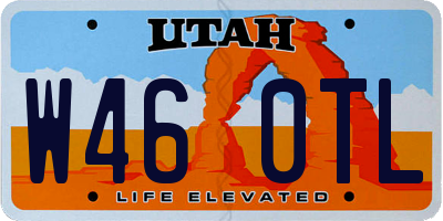 UT license plate W460TL