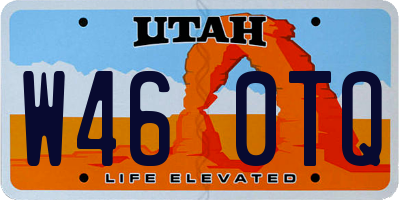 UT license plate W460TQ