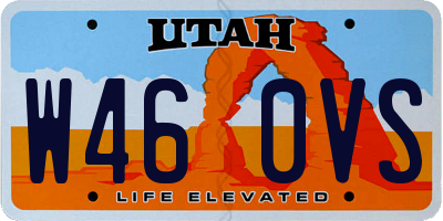 UT license plate W460VS
