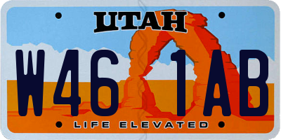 UT license plate W461AB