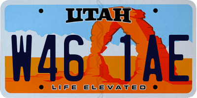 UT license plate W461AE