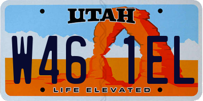 UT license plate W461EL